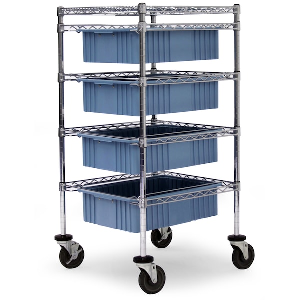 Bin Storage Cart, 24x24x49